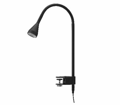 IKEA (イケア)の【あす楽】IKEA イケア LEDウォール クリップ式 スポットライト ブラック 黒 n50408327 NAVLINGE ネーヴリンゲ インテリア 照明器具 クリップライト おしゃれ シンプル 北欧 かわいい(ライト・照明)