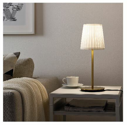 IKEA イケア テーブルランプベース 黄銅色 30cm n50412268 SKAFTET スカフテート インテリア ライト 照明器具 デスクライト テーブルランプ おしゃれ シンプル 北欧 かわいい
