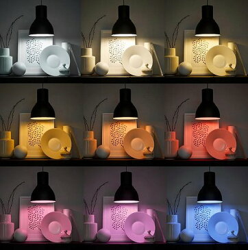 IKEA イケア LED電球 E17 440ルーメン ワイヤレス調光 カラー&ホワイトスペクトラム 球形 オパールホワイト m10439203 TRADFRI