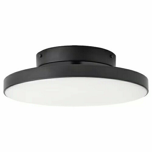 【あす楽】IKEA イケア LEDシーリングランプ マット ブラック 黒 36cm m00489811 KABOMBA カボムバ ライト 照明器具 天井照明 シーリングライト 天井直付灯 おしゃれ シンプル 北欧 かわいい