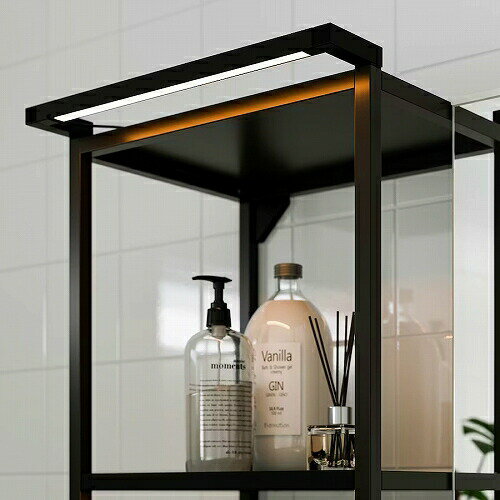 IKEA イケア LEDバスルームスティックライト 調光可能 チャコール 40cm m00517791 SILVERGLANS スィルヴェルグランス ライト 照明器具 間接照明 バスルーム照明 おしゃれ シンプル 北欧 かわいい