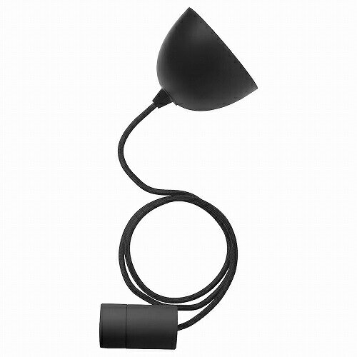 IKEA (イケア)の【あす楽】IKEA イケア コードセット ブラック テキスタイル 1.0m m20420255 SUNNEBY スンネビ インテリア ライト 照明器具部品 ペンダントランプ おしゃれ シンプル 北欧 かわいい(ライト・照明)