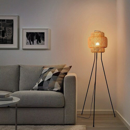 IKEA イケア フロアランプ 竹 ハンドメイド m20501218 SINNERLIG スィネリグ インテリア ライト 照明器具 フロアスタンド リビング照明 おしゃれ シンプル 北欧 かわいい