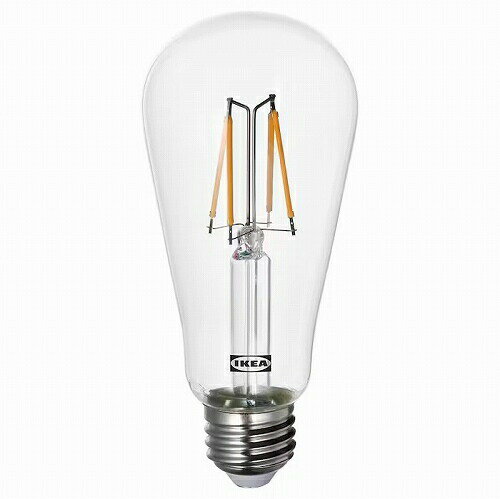 IKEA (イケア)の【あす楽】IKEA イケア LED電球 E26 150ルーメン しずく形 クリア 60mm m20539443 LUNNOM ルッノム ライト 照明器具 電球 led おしゃれ シンプル 北欧 かわいい(ライト・照明)