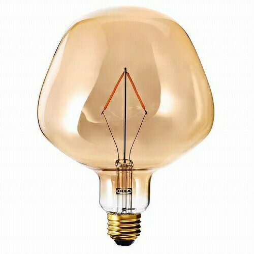 IKEA (イケア)の【あす楽】IKEA イケア LED電球 E26 120ルーメン 鐘形 ブラウンクリアガラス 132mm m20540564 MOLNART モールナルト ライト 照明器具 電球 led おしゃれ シンプル 北欧 かわいい(ライト・照明)