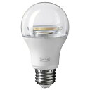 【あす楽】IKEA イケア LED電球 E26 810ルーメン ワイヤレス調光 ホワイトスペクトラム 球形 クリア m50489762 TRADFRI トロードフリ インテリア ライト 照明器具 電球 おしゃれ シンプル 北欧…