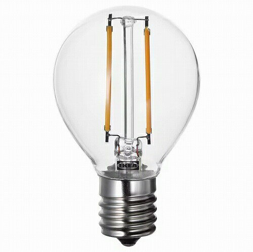 IKEA (イケア)の【あす楽】IKEA イケア LED電球 E17 150ルーメン 球形 クリア 45mm m50539390 LUNNOM ルッノム ライト 照明器具 電球 led おしゃれ シンプル 北欧 かわいい(ライト・照明)