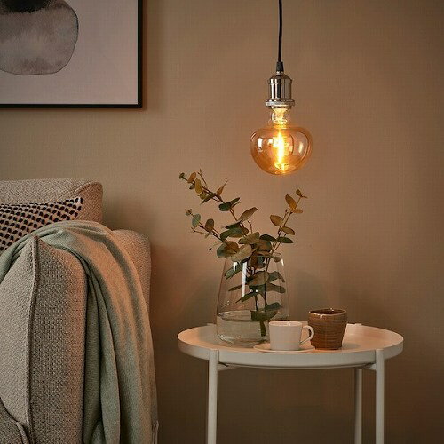 IKEA イケア LED電球 E26 150ルーメン きのこ ブラウンクリアガラス 120mm m40584873 MOLNART モールナルト インテリア 寝具 収納 ライト 照明器具 電球 LED電球 おしゃれ シンプル 北欧 かわいい