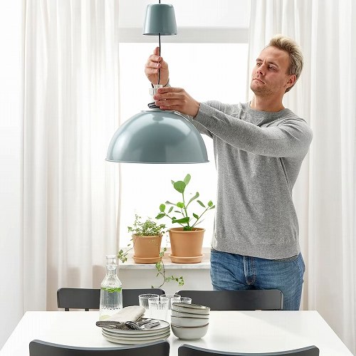 【あす楽】IKEA イケア ペンダントランプ ターコイズ 38cm m60508109 SKURUP スクルプ インテリア ライト 照明器具 天井照明 ペンダントライト 吊下げ灯 おしゃれ シンプル 北欧 かわいい