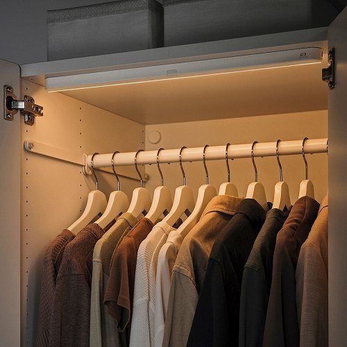 IKEA イケア LED照明 センサー付き ホワイト 電池式 50cm m70571906 KOLVATTEN ショルヴァッテン インテリア 寝具 収納 ライト 照明器具 間接照明 おしゃれ シンプル 北欧 かわいい