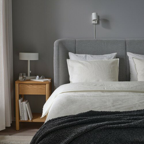 IKEA イケア 掛け布団カバー＆枕カバー ホワイト 50×60cm m70611380 RUNDHAGTORN ルンドハーグトルン インテリア カバー シーツ 寝具カバーセット おしゃれ シンプル 北欧 かわいい