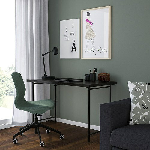 IKEA イケア デスク ブラックブラウン/ブラック 120×60cm big99563661 LAGKAPTEN ラグカプテン インテリア 寝具 収納 ユニットデスク おしゃれ シンプル 北欧 かわいい