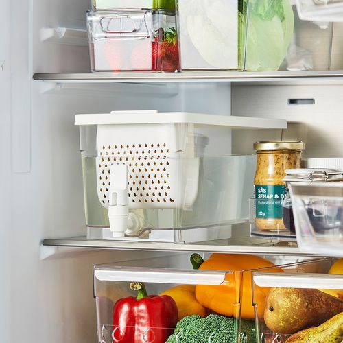 IKEA イケア 蛇口付き容器 冷蔵庫用 透明 4.5 l fp10597527 KLIPPKAKTUS クリップカクトゥス キッチン用品 食器 調理器具 保存容器 調味料入れ ピッチャー 水差し おしゃれ シンプル 北欧 かわいい
