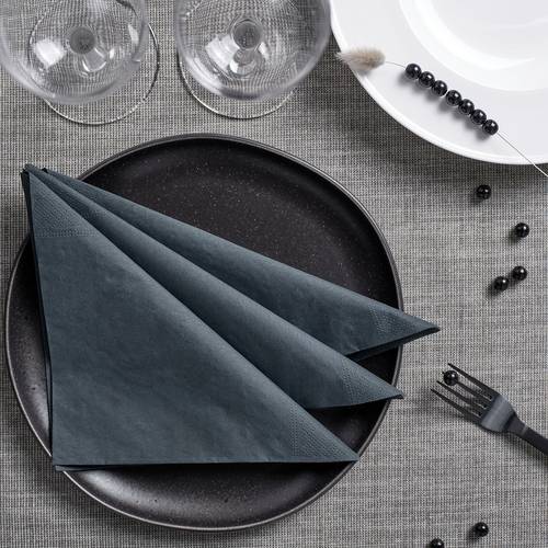 IKEA イケア 紙ナプキン ダークグレー 40x40 cm 50 ピース m70607335 FANTASTISK ファンタスティスク キッチン用品 食器 調理器具 配膳用品 キッチンファブリック ナプキン おしゃれ シンプル 北欧 かわいい