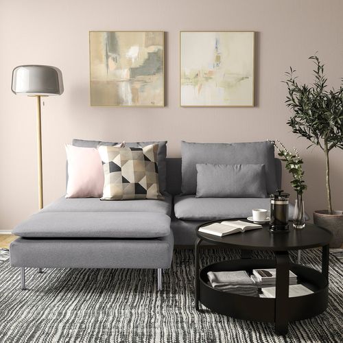 IKEA イケア オットマン トネルード グレー 93x52 cm big19600163 SODERHAMN ソーデルハムン インテリア 寝具 収納 ソファ ソファベッド オットマン おしゃれ シンプル 北欧 かわいい