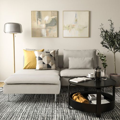 IKEA イケア オットマン フリードトゥナ ライトベージュ 93x52 cm big39600162 SODERHAMN ソーデルハムン インテリア 寝具 収納 ソファ ソファベッド オットマン おしゃれ シンプル 北欧 かわいい