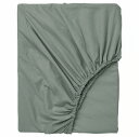 IKEA イケア ボックスシーツ グレーグリーン 90x200cm m30549644 DVALA ドヴァーラ 寝具カバー シーツ ベッドカバー おしゃれ シンプル 北欧 かわいい(3)