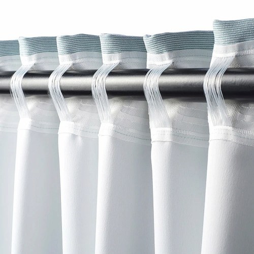 IKEA イケア 遮光カーテン（わずかに透光） 1組 ホワイト 白 ターコイズ 145x250cm z10423419 VILBORG ヴィルボリ インテリア カーテン ブラインド ドレープカーテン おしゃれ シンプル 北欧 かわいい クッション