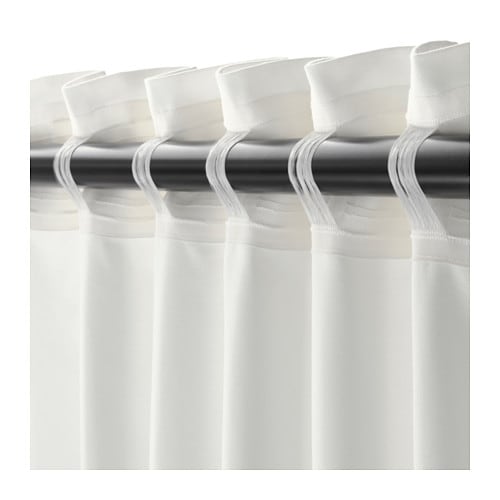 【あす楽】IKEA イケア 遮光カーテン（わずかに透光） 1組 ホワイト 白 145x250cm z60364747 MERETE メレーテ インテリア カーテン ブラインド ドレープカーテン おしゃれ シンプル 北欧 かわいい クッション