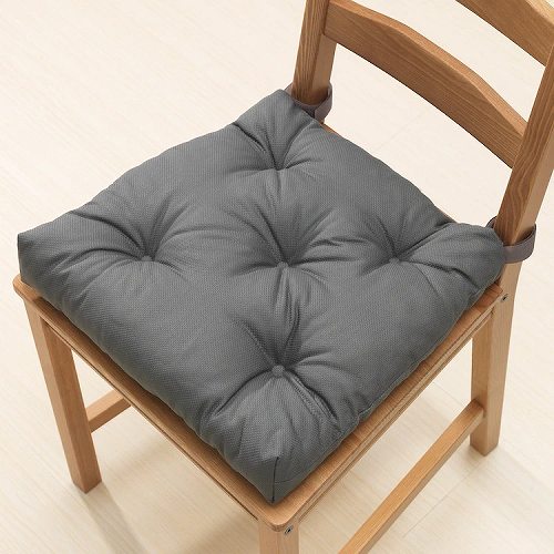 【あす楽】IKEA イケア チェアクッション グレー 40/35x38x7cm d60326581 MALINDA マーリンダ クッション 座布団 おしゃれ シンプル 北欧 かわいい 家具