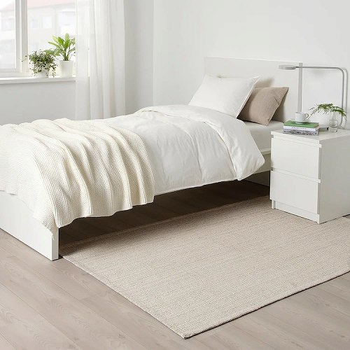 IKEAイケアラグ平織りナチュラルオフホワイト120x180cmn00456759TIPHEDEおしゃれシンプル北欧かわいい