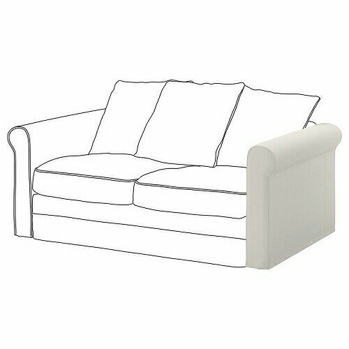 IKEA (イケア)の【あす楽】【カバーのみ】IKEA イケア カバー アームレスト用 インセロス ホワイト m80500800 GRONLID グローンリード インテリア ソファカバー イスカバー 椅子 おしゃれ シンプル 北欧 かわいい リビング クッション(インテリア雑貨)