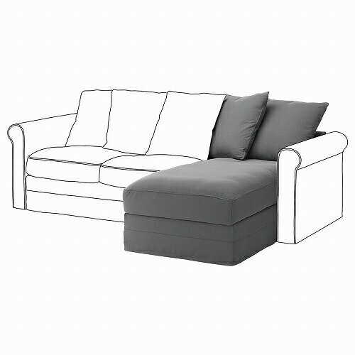 【あす楽】【カバーのみ】IKEA イケア カバー 寝椅子セクション用 ジュンゲン ミディアムグレー m70501131 GRONLID グローンリード インテリア ソファカバー イスカバー おしゃれ シンプル 北欧 かわいい