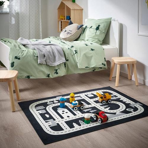 【あす楽】IKEA イケア ラグ ダークグレー 74x100cm m00558574 MARKKRYPARE マルククリパーレ インテリア 寝具 収納 子供部屋用インテリア 寝具 収納 カーペット ラグ おしゃれ シンプル 北欧 かわいい