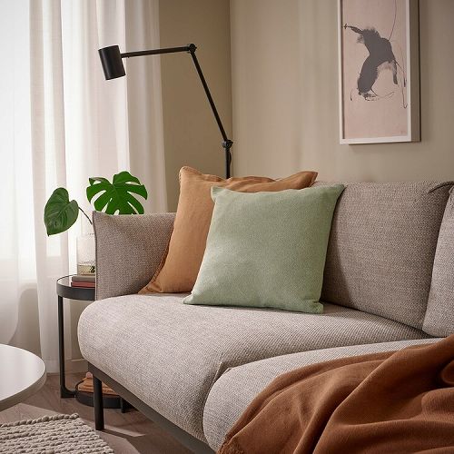 【あす楽】IKEA イケア クッション グレーグリーン ホワイト 45x45cm m50568844 SANDTRAV サンドトラヴ インテリア 寝具 収納 クッション 座布団 クッション おしゃれ シンプル 北欧 かわいい