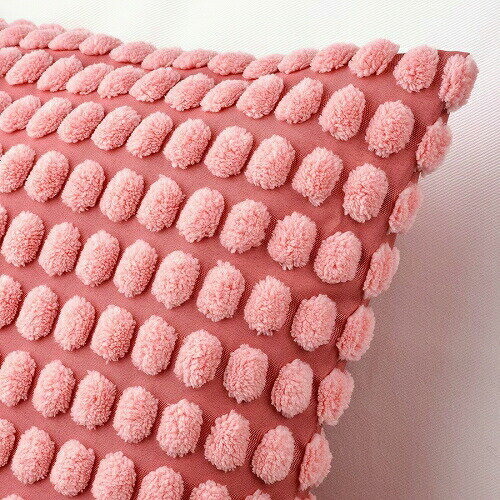 【カバーのみ】IKEA イケア クッションカバー ライトピンク 50x50cm m60542995 SVARTPOPPEL スヴァルトポッペル インテリア クッション 座布団 カバー おしゃれ シンプル 北欧 かわいい