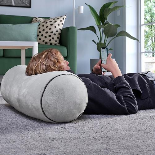 【あす楽】IKEA イケア クッション シリンダー形 ライトグレー 80cm m30569514 BLASKATA ブロースカータ キッズ ベビー マタニティ ベビーカー マット シート クッション おしゃれ シンプル 北欧 かわいい