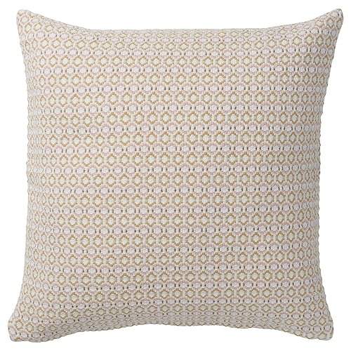 【セット商品】IKEA イケア クッションカバー+ポリエステル綿クッション 2点セット ホワイト ライトピンク 50x50cm m30571098cp+m30550703 MOROTSMOTT ムールートスモット インナークッション付き おしゃれ シンプル 北欧 かわいい