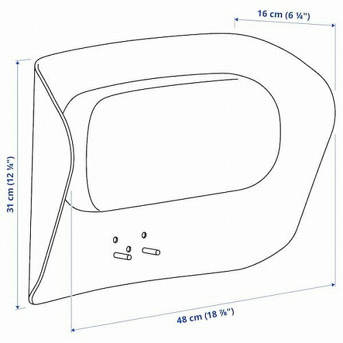 IKEA イケア ヘッドレスト リータフォルス グレーグリーン ホワイト m40532916 GRONFJALL グローンフィェル インテリア 寝具 収納 ソファ ソファベッド ソファ ソファベッド用部品 おしゃれ シンプル 北欧 かわいい