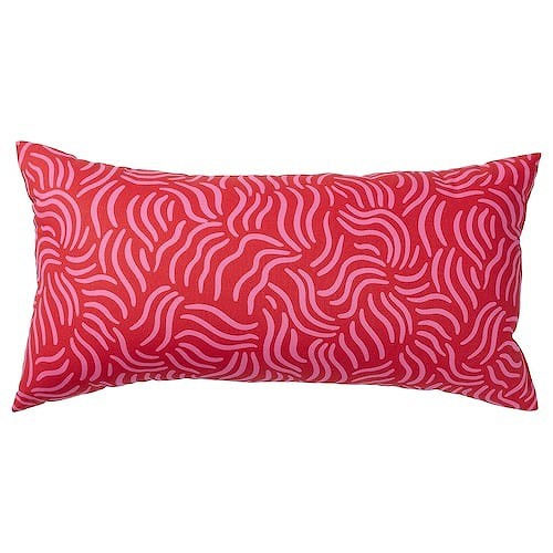 IKEA イケア クッション ブライトレッド ブライトピンク 30x58cm m50584523 SANDMOTT サンドモット インテリア 寝具 収納 クッション 座布団おしゃれ シンプル 北欧 かわいい