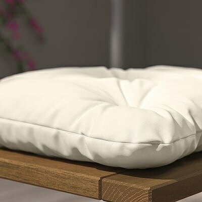 IKEA イケア シートクッション 屋外用 ライトグレーベージュ 36x32cm m80547223 KUDDARNA クッダルナ インテリア クッション 座布団 おしゃれ シンプル 北欧 かわいい