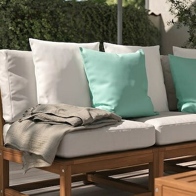 【カバーのみ】IKEA イケア クッションカバー オフホワイト 屋外用 室内 65x65cm m90583079 HJARTERO イェルテロー インテリア クッション 座布団 クッションカバー おしゃれ シンプル 北欧 かわいい