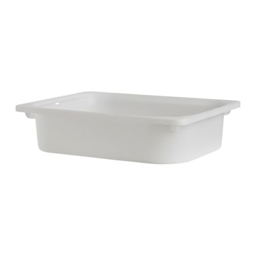 IKEA イケア 収納ボックス ホワイト 白 42x30x10cm 00141670 TROFAST