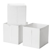 IKEA イケア SKUBB スクッブ ボックス ホワイト 白 10186390 幅31×奥行き34×高さ33 cm
