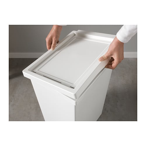 【あす楽】IKEA イケア ふた付き容器 ゴミ箱 ホワイト 白 42 L z80193900 FILUR フィルー インテリア 収納 ごみ箱 ダストボックス おしゃれ シンプル 北欧 かわいい キッチン
