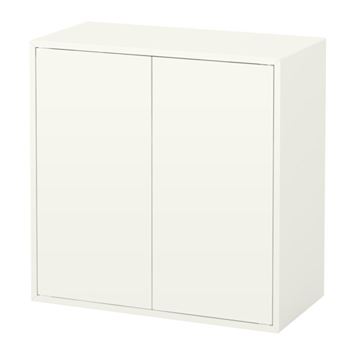 【あす楽】IKEA イケア キャビネット 扉2 棚板1付き ホワイト 白 70x35x70cm b80333953 EKET エーケト インテリア 収納家具 おしゃれ シンプル 北欧 かわいい