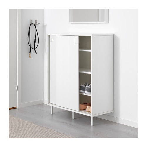 IKEA イケア シューズキャビネット 収納 ホワイト 白 80x35x102cm F80334759 MACKAPAR マッカペール 収納家具 玄関収納 下駄箱 シューズボックス おしゃれ シンプル 北欧 かわいい