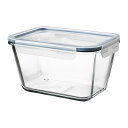 【あす楽】IKEA イケア 保存容器 ふた付き 長方形 ガラス プラスチック 1.8L z99269075 IKEA 365 キッチン用品 保存容器 キャニスター おしゃれ シンプル 北欧 かわいい 収納