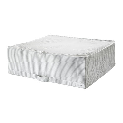 【あす楽】IKEA イケア 収納ケース ホワイト 白 グレー 55x51x18cm n20309574 STUK ストゥーク 日用品雑貨 生活雑貨 収納用品 衣類収納ボックス おしゃれ シンプル 北欧 かわいい ベッド