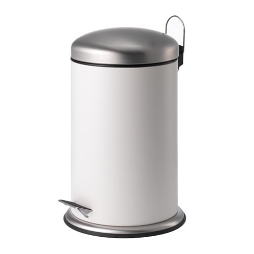 【あす楽】IKEA イケア ペダル式ゴミ箱 ホワイト 白 12L n20422848 MJOSA ミョーサ インテリア 収納 ごみ箱 ダストボックス おしゃれ シンプル 北欧 かわいい キッチン