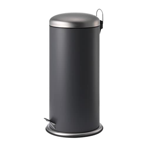 【あす楽】IKEA イケア ペダル式ゴミ箱 ダークグレー 30L z70422855 MJOSA ミョーサ インテリア 収納 ごみ箱 ダストボックス おしゃれ シンプル 北欧 かわいい キッチン