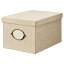 【あす楽】IKEA イケア 収納ボックス ふた付き 25x35x20cm ベージュ n90459485 KVARNVIK クヴァルンヴィーク 日用品雑貨 生活雑貨 収納用品 おしゃれ シンプル 北欧 かわいい リビング 3,180円