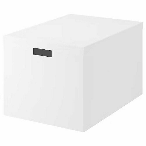 【あす楽】IKEA イケア 収納ボックス ふた付き ホワイト