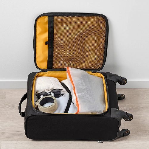 IKEA イケア シューズバッグ 48x22cm m10522382 PARKLA ペルクラ 日用品雑貨 旅行用品 収納バッグ おしゃれ シンプル 北欧 かわいい