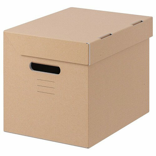 【あす楽】IKEA イケア ふた付きボックス ブラウン m30188656 PAPPIS パピス 日用品雑貨 生活雑貨 収納用品 マガジンボックス ファイルボックス おしゃれ シンプル 北欧 かわいい
