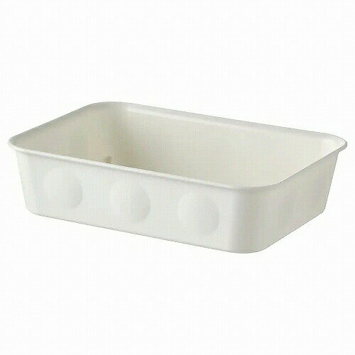 IKEA イケア オーガナイザー プラスチック ホワイト 15x20x5cm m40507422 NOJIG ノイグ 日用品雑貨 生活雑貨 収納用品 おしゃれ シンプル 北欧 かわいい オフィスのサムネイル